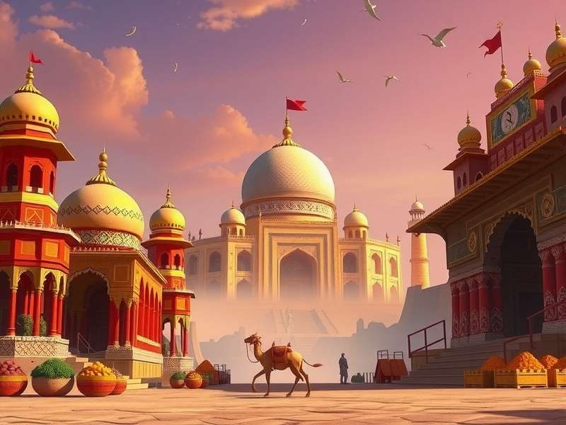 Cumin Royale Emperor game banner featuring spice markets and empire buildings